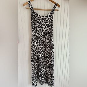 Vero Moda Animal Print Maxi Dress Size Small Black and White Dress